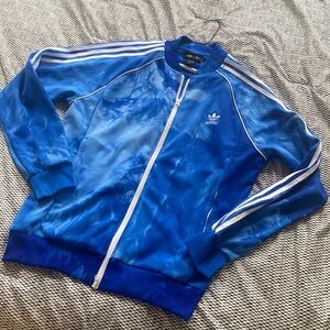 adidas Blue and White Men's Jacket